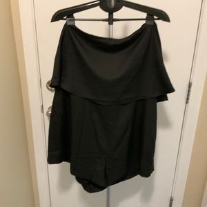 City Chic Black Romper Strapless